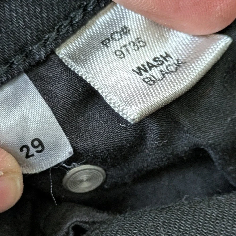 Reformation High Rise Skinny Jeans Women's 29 Black Stretch Denim Sustainable‎